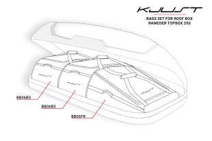 KJUST BAGS SET 3 PCS FOR ROOF BOX TOPBOX 350